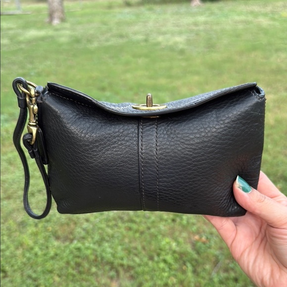 Coach Handbags - Coach turn lock wristlet clutch